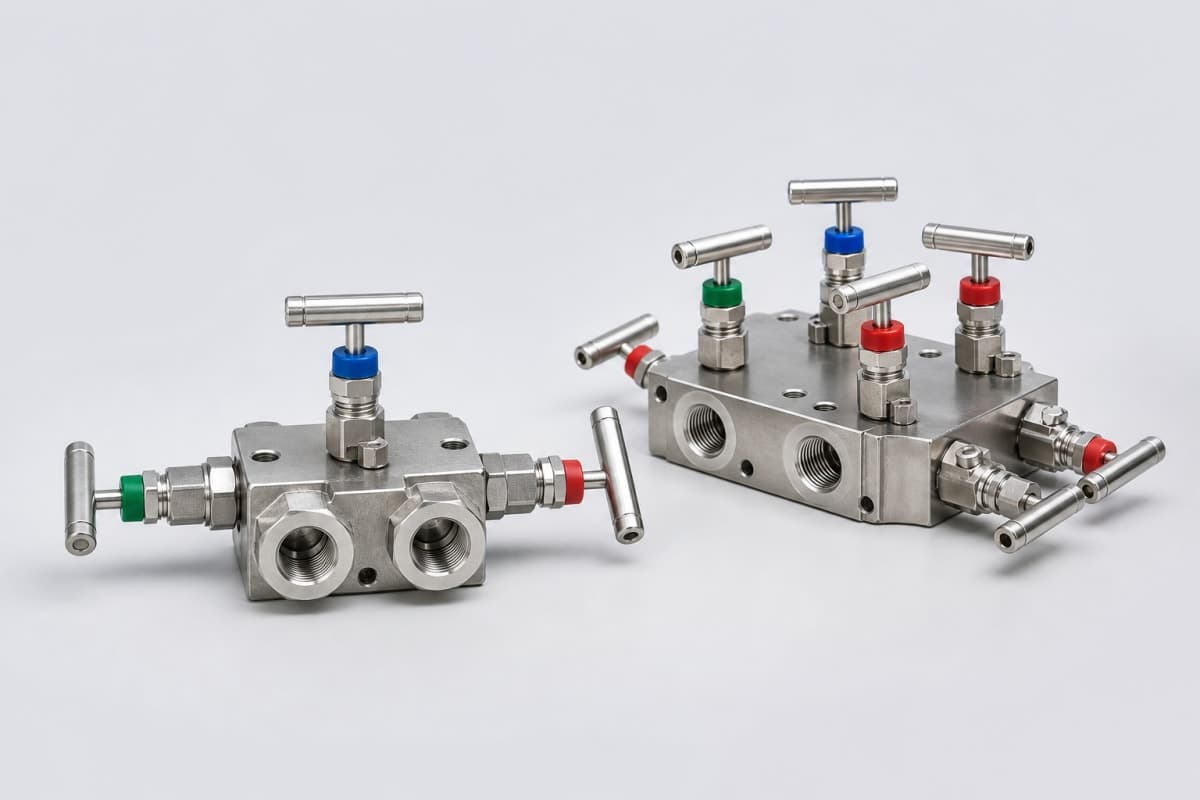 Manifolds industrial product visual